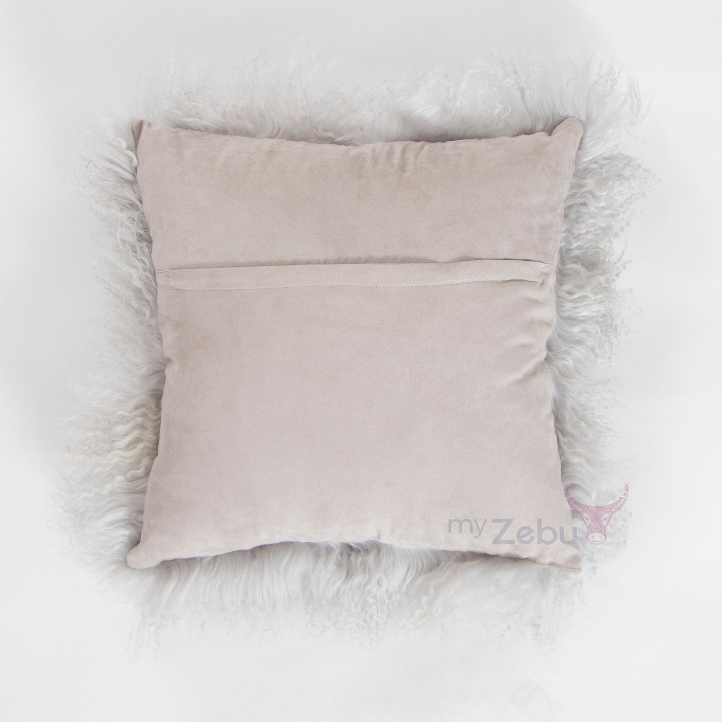 Mongolian scatter cushion - Pewter