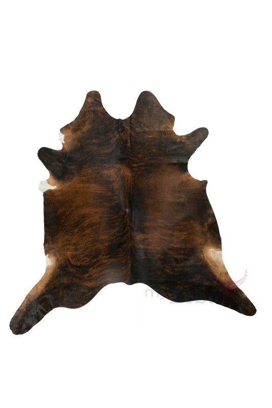 Cow hide natural - Dark Brindle Tri Colour