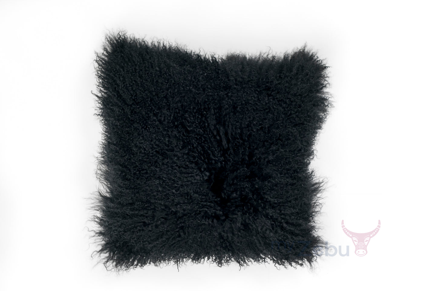 Mongolian scatter cushion - Black