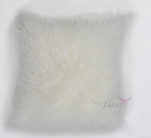 Mongolian scatter cushion - Prosecco