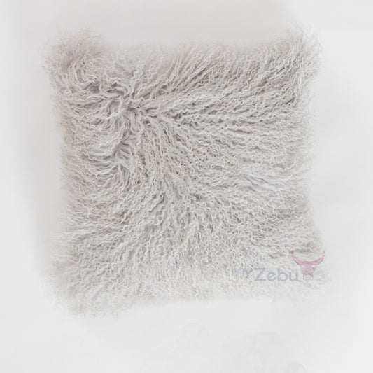 Mongolian scatter cushion - Pewter