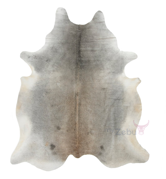 Cow hide natural - Soft Grey SMALL